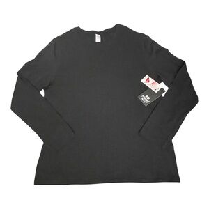 New 90 Degrees by Reflex Long Sleeve Heather Charcoal Shirt Size XX-Large